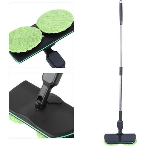 Fdit Balai électrique domestique Vadrouille à Plancher Électrique Sans Fil Balayeuse Rotative Rechargeable Outil de Nettoyage à (1/4)