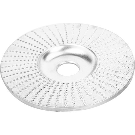 Disque de ponçage et sculpture pour meuleuse d'angle 100mm, accessoire de travail du bois, meulage et façonnage, argenté (1/5)
