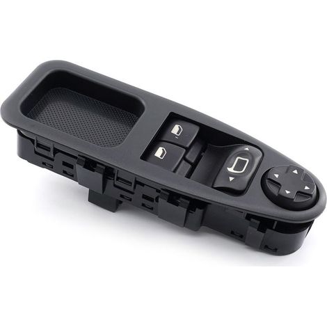 6554.ZH Pièces automobiles Ensemble interrupteur à bouton-poussoir de régulateur de vitre électrique, adapté aux Peugeot et Citroën C4, contrôle la montée et la descente des vitres électriques, facile (1/4)