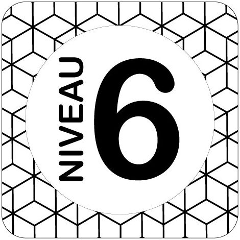PLAQUE DE PORTE DESIGN SPHERE NIVEAU 6 .- Terrazo - (1/3)