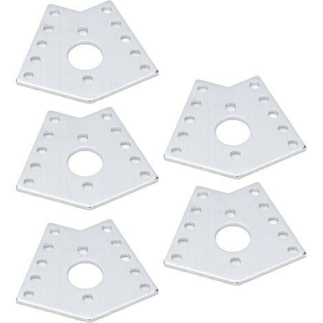 Plaques de fixation perforées en alliage d'aluminium (lot de 5) pour robots et équipements d'ingénierie pièces fixes de connexion 3108-0002-0002 (1/5)