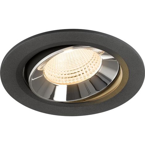 Spot encastré Numinos Move L noir/chrome 2700K - 55 deg - 1009818
