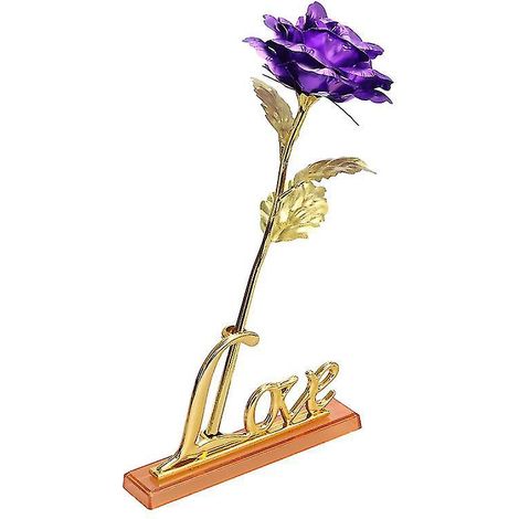 1 rose trempée dans l'or (1/3)