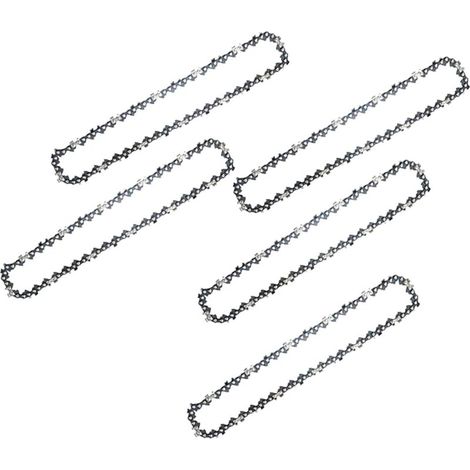 Catena per motosega da 8 pollici (20 cm) in 5 pezzi, con 45 maglie motrici e barra guida, ideale per tagliare legno, rami e per la potatura.