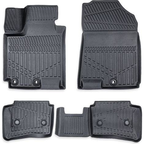 4‑teiliges Set 3D‑Gummifußmatten für den Innenraum Erpassan – HYUNDAI i20 II (2014–2020)