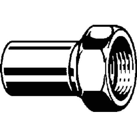 Viega Sanpress Inox-Raccord vissé, d 54mm, G 23/8 Laiton nickelé, Acier inoxydable modèle 2364, 438241 (1/3)