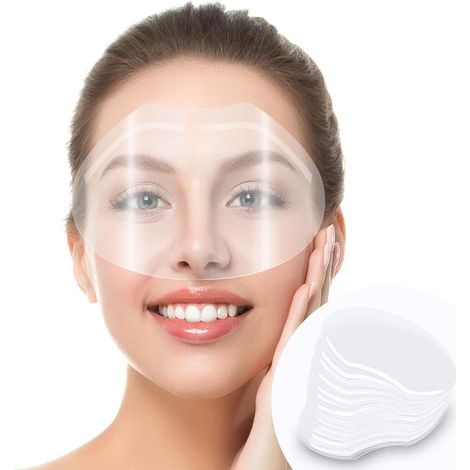Lot de 30 visières de protection transparentes pour les yeux et les sourcils, pour extensions de cils, chirurgie oculaire, chirurgie des paupières, soins ultérieurs des cils, pour fournitures (1/5)