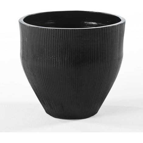 Cache-pot fagge - Noir (1/2)