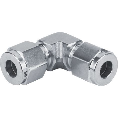 Raccord Rapide en Acier Inoxydable 316 pour Tubes Haute Pression, Coude à Écrou pour Conduite d'Eau, Diamètre 8mm (1/5)