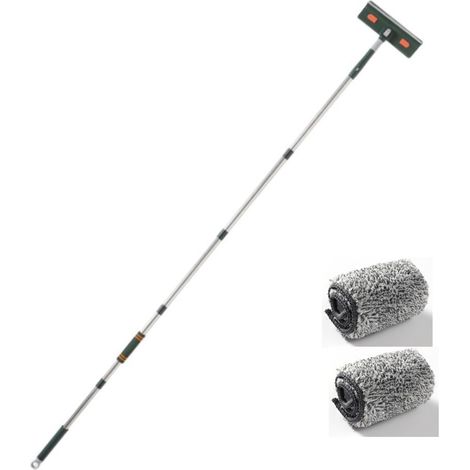 1 Outil de nettoyage, tige allongée, raclette et grattoir, pour vitres et miroirs, usage domestique (1/5)