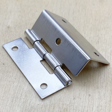 Charnière à trois plis pour vitrines et portes d'armoires, charnière à cinq trous pour boîtiers de compteurs électriques, cadres décoratifs, accessoires de quincaillerie, charnières et connecteurs pou (1/5)