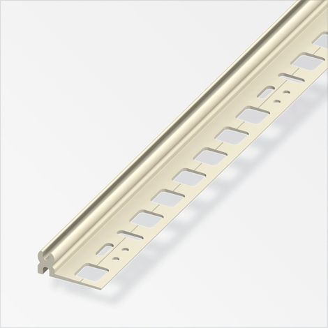 alfer Träger-Profil 1 m, 11 x 30 mm PVC (Kunststoff) glatt elfenbein Profil