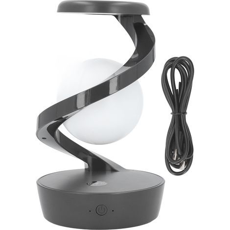 Boule lumineuse 3D flotante, carga sin hilo, espiral en levitación, lámpara de mesa LED, para cámara en sofá, salón, escritorio, decoración de mesa de noche (1/5)