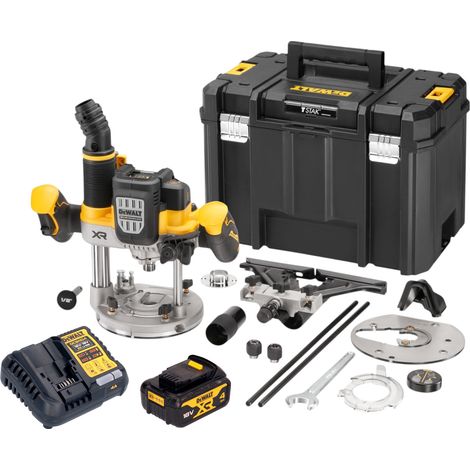 DeWalt DCW 620 M1T Fresatrice a batteria 18 V 12 mm Brushless + 1x batteria 4,0 Ah + caricabatteria + TSTAK (1/5)