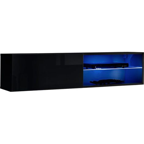 Meuble TV LED Design "Switch IV" 120cm Noir (1/3)