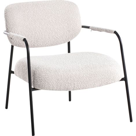 Armchair AUSVIKA Fabric Light Beige (1/5)