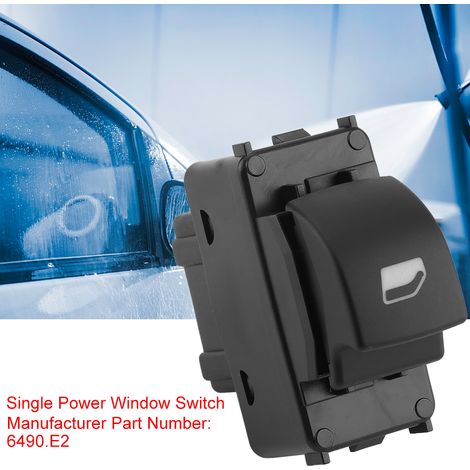 1x Bouton interrupteur commande maître lève-vitre électrique pour Peugeot 207 6490.E2 (1/5)