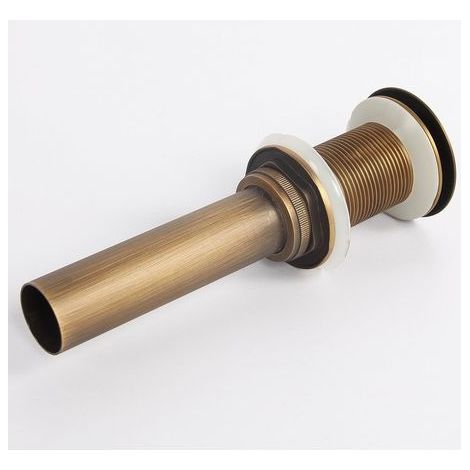 Un-fendue bassin évier Robinet Poussez Pop-Up Cliquez Clack Maker Bouchon Stopper sans débordement fait (Antique Brass) (1/5)