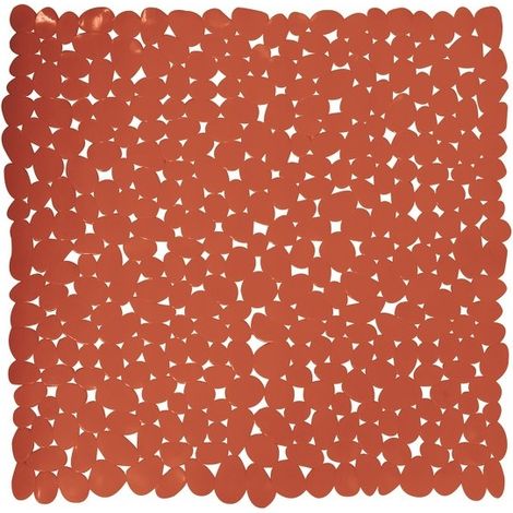 Tapis antidérapant fond de douche PVC 53x53cm Terracotta MSV