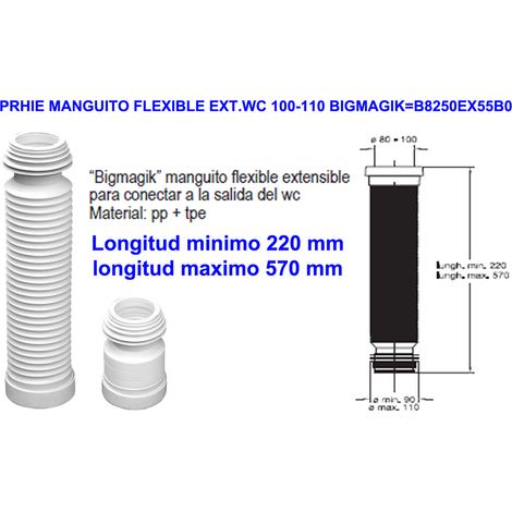 PHRIE Manguito Flexible Extensible WC 100-110 Bigmagik 31001