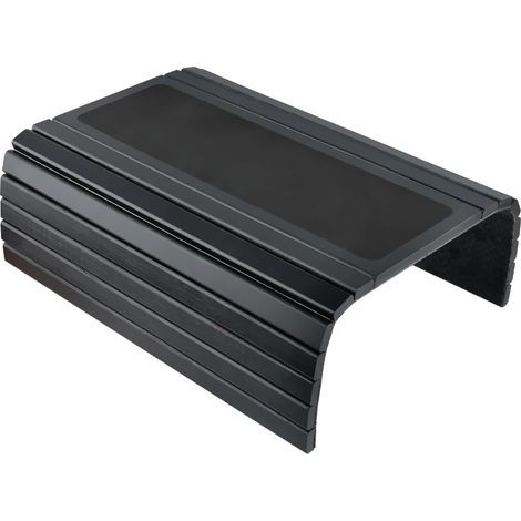 Plateau flexible en bois de 34 x 41,5 cm, support flexible pour accoudoir, table, banc, plateau, pour banc avec fond antidérapant (1/5)