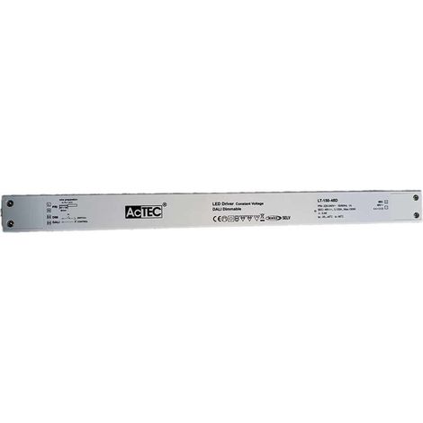 Alimentatore Dimmerabile DALI2 PUSH Pulsante 48V 150W Super Slim 400X32X21,6mm (1/3)