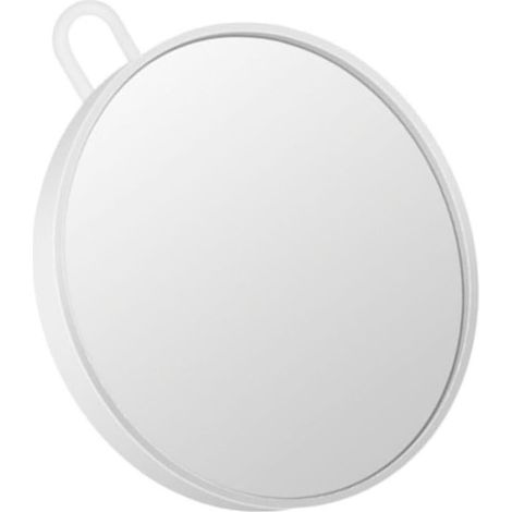 Vergrößerungsspiegel mit 10-facher Vergrößerung, kompaktes Taschen-Make-up-Tool, weißer runder Spiegel (1/5)