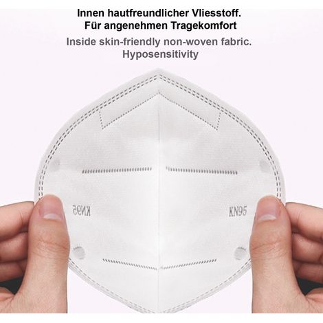 Atemschutzmaske KN95 - Gesichtsmaske - Mundschutz Maske:120 stk (1/5)