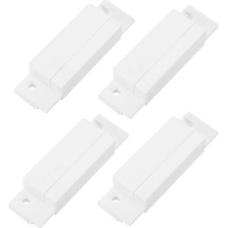4 Ensembles 31Y Blanc Montage en Surface Filaire NC NO Capteur de Contact de Porte Alarme Magnétique Interrupteur Reed (1/5)