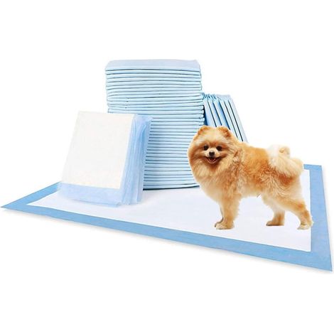 Coussinets Jetables pour Pipi pour Animaux de Compagnie pour Chiens Chats Chiots Coussin d'entraînement étanche à Séchage Rapide Grand 60x60 cm Paquet de 40 (1/5)