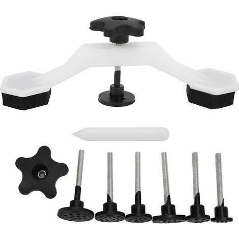 Kit d'outils de débosselage universel sans peinture pour réparation de carrosserie automobile, comprenant un pont de traction et un outil manuel. (1/4)
