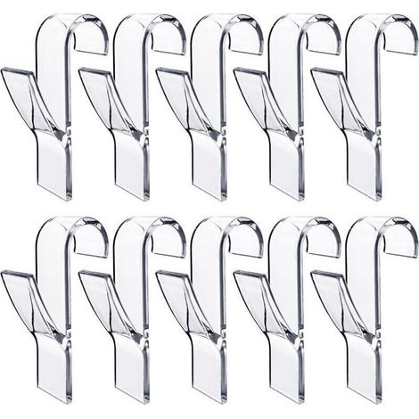 10 Pièces Crochet Seche Serviette,Crochet Radiateur Seche Serviette,Peignoirs,Plastique,Pour Tous Les Radiateurs Standards,Salle De Bain Et Cuisine,Flexibles,Amovibles(Transparent) (1/4)