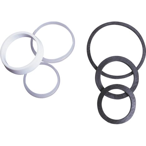 Wirquin – Assortiment de joints coniques D32, D36, D40 pour siphon – Joint plat et joint culot – Polypropylène résistant à l'eau – Compatible avec siphons standards (1/3)