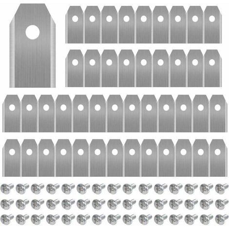 Enowelir Lames De Tondeuse Robotique En Titane 45 Pièces Avec Vis Compatibles Modèles Automower Gardena Yardforce (1/4)