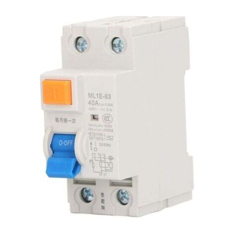 Miniatur-Fehlerstromschutzschalter mit Überspannungs- und Ableitstromschutz, 1P+N 40A 230V