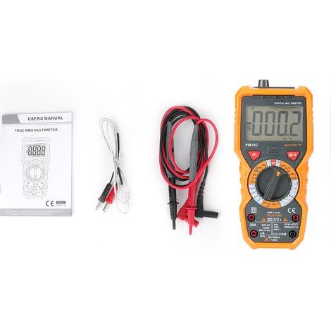 PM18C Digitalmultimeter für Spannungs-, Strom-, Widerstands- und Frequenzmessung sowie Temperaturmessung (1/5)