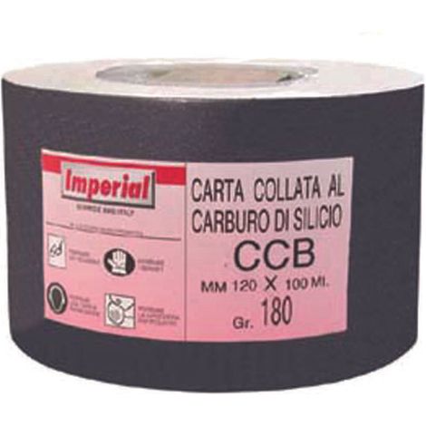 Carta al Carburo di Silicio Ccb Grana 180 100 m Imperial