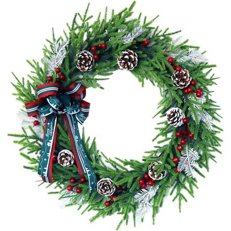 Künstlicher Weihnachtskranz, Girlande, Hängeornament, Bastelarbeiten