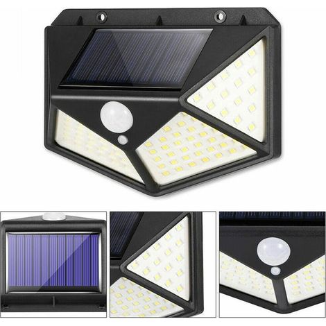 Set di 4 faretti solari con 100 LED (1/4)