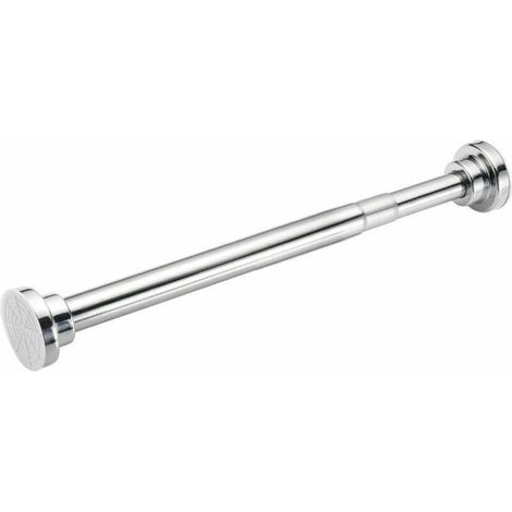 Spannbare Duschvorhangstange, kein Bohren erforderlich, Teleskopstange aus Edelstahl 55-85 cm