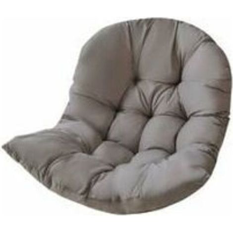 Coussin de Chaise, Coussin Fauteuil Rotin, Coussinets de Chaise Relax pour Balançoire Panier Suspendu, Coussin de Siège de Panier pour Intérieur, Extérieur, 80 x 120 cm, Gris - RWGalette de chaise..DE (1/5)
