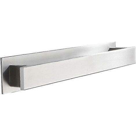 Porte-serviettes en acier inoxydable 40 cm, autocollant, pour cuisine et salle de bain (1/5)