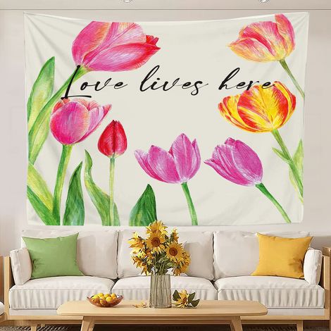 Tapisserie humoristique et tendance, idéale pour décorer une chambre ou créer un fond décoratif mural. 150x130cm (1/5)