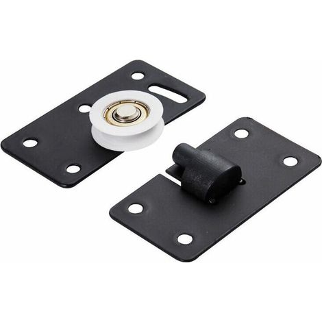 4 Paires Meubles Roulettes Roues Coulissante,Nylon Armoire Ensemble de Roulette de Porte, Roues de Rouleau de Meuble pour Armoire Penderie Placard/Porte Coulissante D'armoire (1/4)