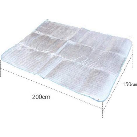 Tapis de pique-nique épais, imperméable et pliable, idéal pour le camping, la plage, le parc, la randonnée et les moments de détente en intérieur (200 x 150 cm). (1/5)