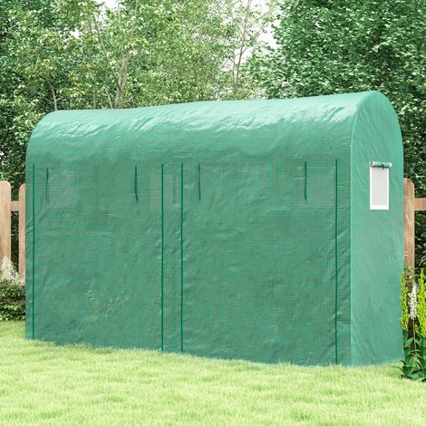 Serra da giardino PE con doppia porta 300x100x200 cm OKMYHOME (1/5)