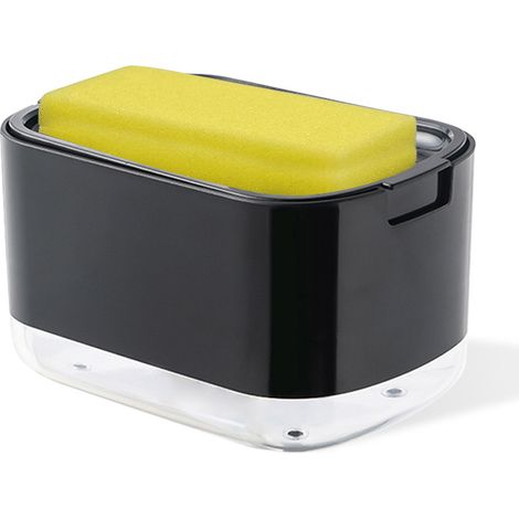 Distributeur De Savon - Porte-Éponge Intégré - Réservoir Transparent En Ms - 1 Pièce (1/5)
