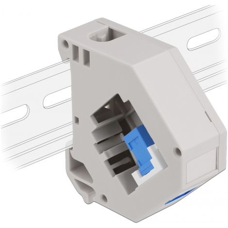 Delock Adaptador de carril DIN con Keystone SC Simplex hembra a SC Simplex hembra