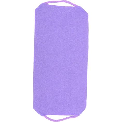 Gant de gommage élastique pour le corps, lavable et réutilisable, massage sous la douche - Violet (1/5)