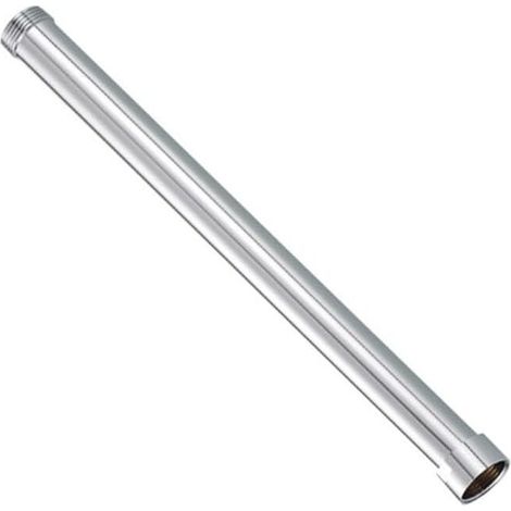 (Silber). Runde Duschverlängerung aus Edelstahl – 30 cm – Ersatzteile (1/4)